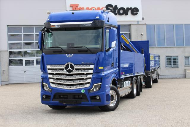 Mercedes-Benz Actros 2551LL PK22002 - Бортова вантажівка/ Платформа, Вантажівка з маніпулятором: фото 1 Mercedes-Benz Actros 2551LL PK22002 - Бортова вантажівка/ Платформа, Вантажівка з маніпулятором: фото 1