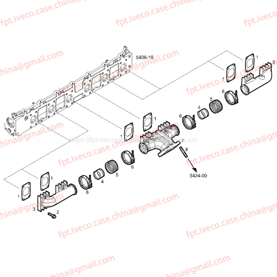 FPT IVECO CASE Cursor9Bus F2CFE612D*J231/F2CFE612A*J098 5802748674 EXHAUST MANIFOLD 5801556304 500306971 - Випускний колектор в категорії Автобуси: фото 4 FPT IVECO CASE Cursor9Bus F2CFE612D*J231/F2CFE612A*J098 5802748674 EXHAUST MANIFOLD 5801556304 500306971 - Випускний колектор в категорії Автобуси: фото 4