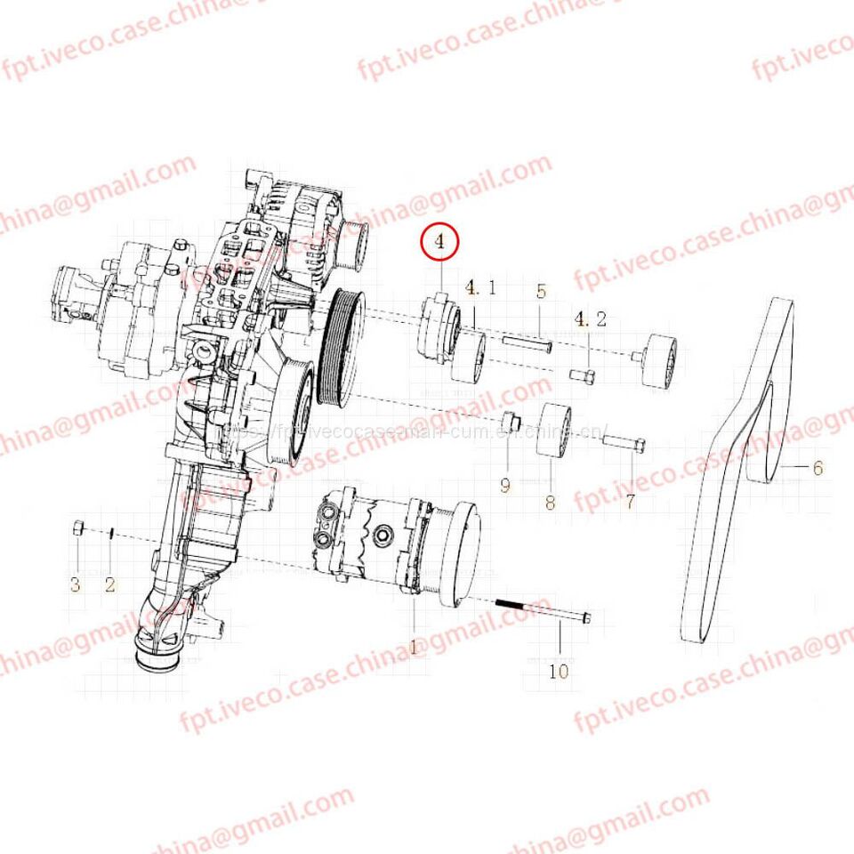 MAN D2066 Automatic tensioner 95800-7477 - Натягувач ременя: фото 1 MAN D2066 Automatic tensioner 95800-7477 - Натягувач ременя: фото 1