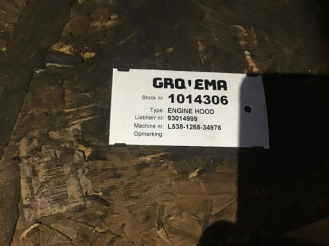 Liebherr Engine Hood - Капот: фото 4 Liebherr Engine Hood - Капот: фото 4