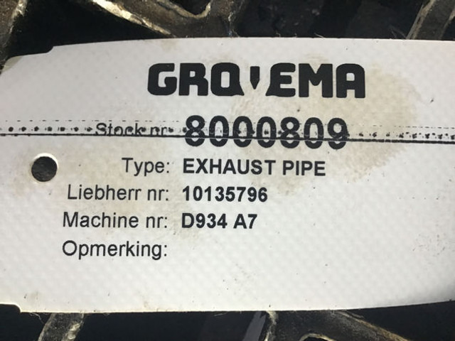 Liebherr Exhaust Pipe - Вихлопна труба: фото 2 Liebherr Exhaust Pipe - Вихлопна труба: фото 2