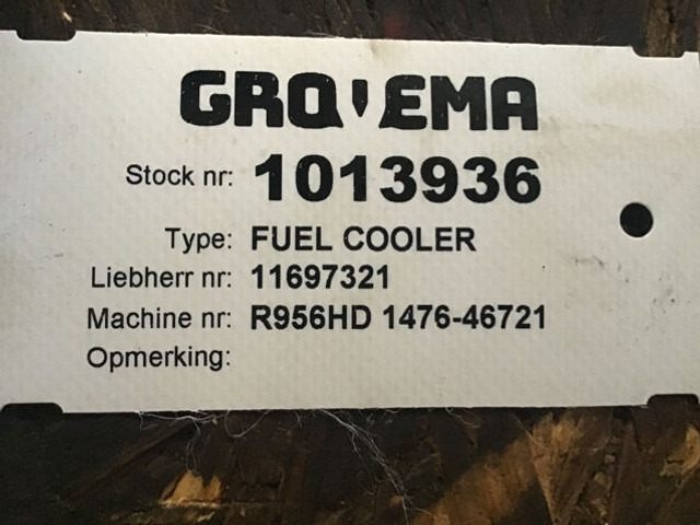 Liebherr Fuel Cooler - Масляний радіатор: фото 2 Liebherr Fuel Cooler - Масляний радіатор: фото 2