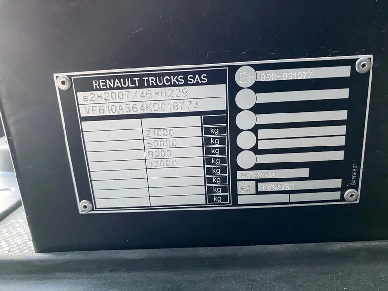 Тягач Renault T HIGH 520 DTI 13 / 2x Tank / Full spoilers / Stand Airco: фото 14