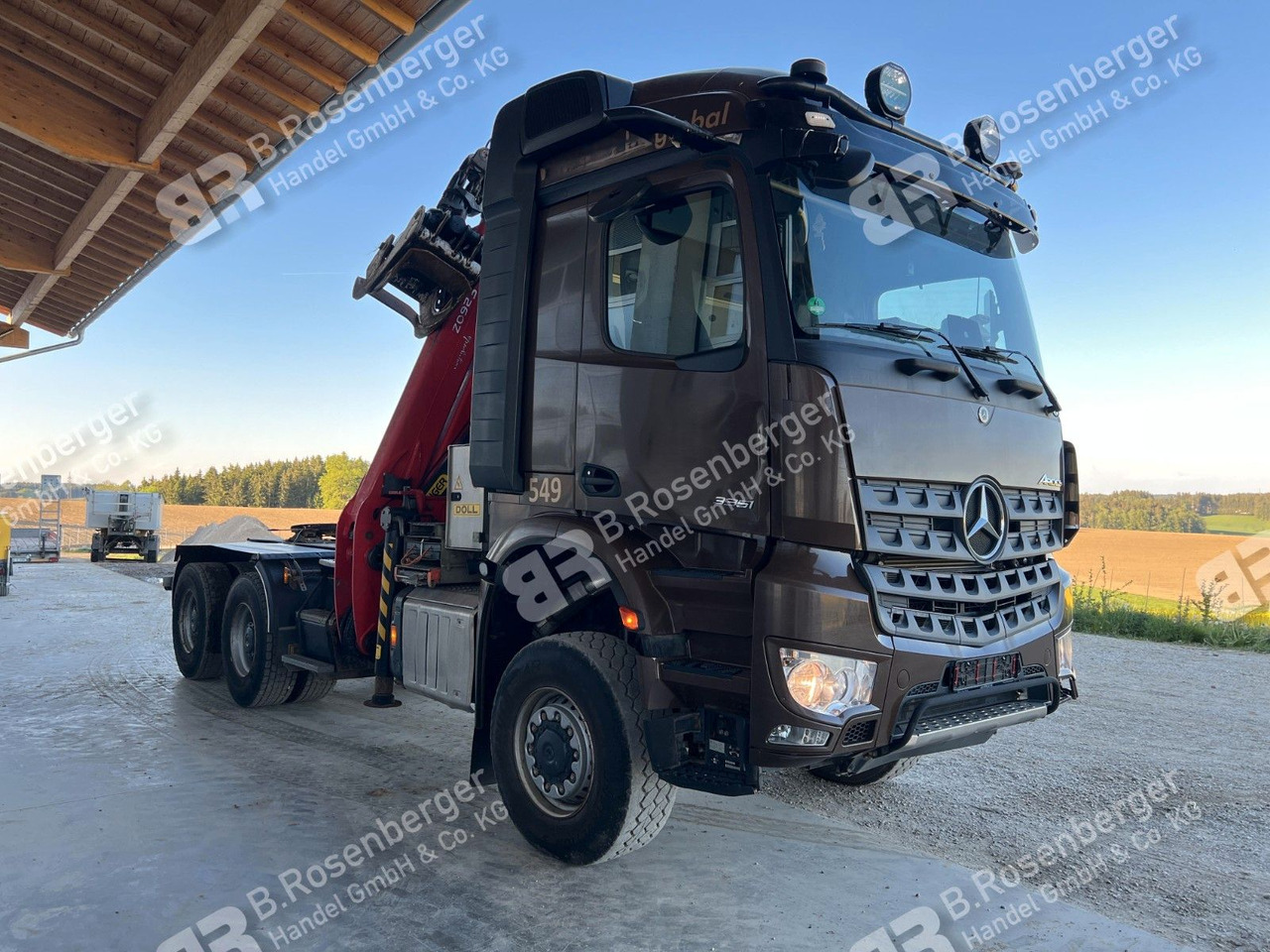 Лісовоз, Вантажівка з маніпулятором Mercedes-Benz Arocs 3351 6x6 Palfinger Epsilon S260Z96: фото 9