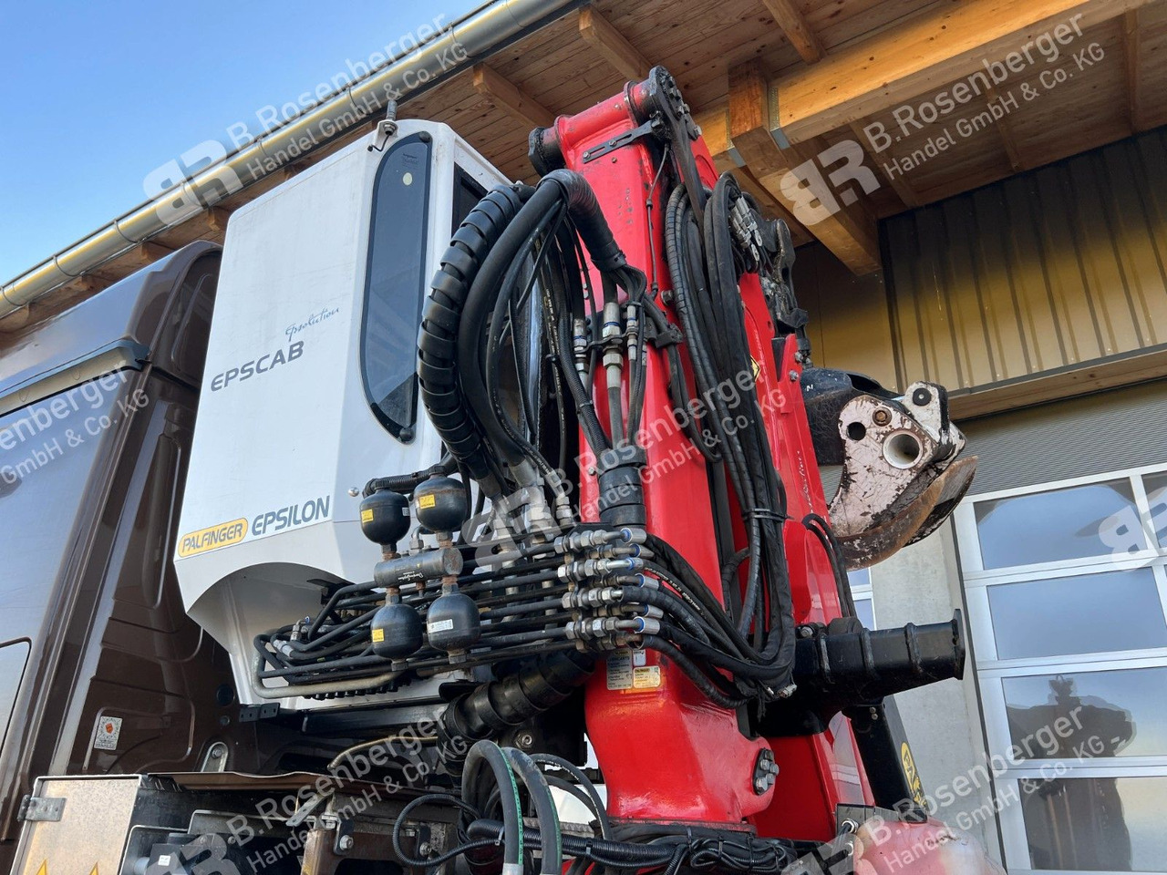 Лісовоз, Вантажівка з маніпулятором Mercedes-Benz Arocs 3351 6x6 Palfinger Epsilon S260Z96: фото 11