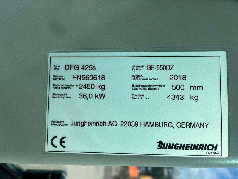 Jungheinrich DFG 425 S - Дизельний навантажувач: фото 5 Jungheinrich DFG 425 S - Дизельний навантажувач: фото 5