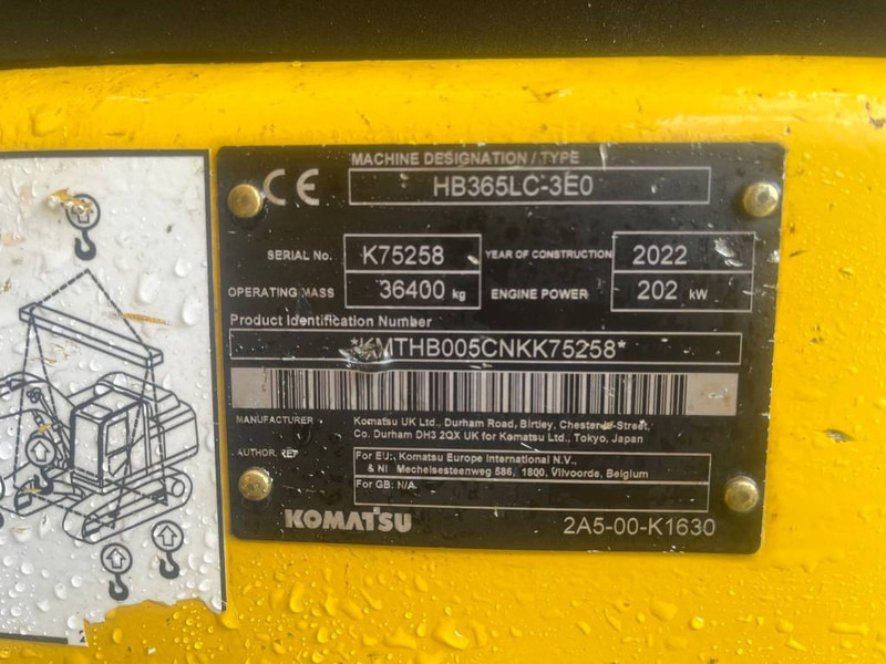 Komatsu HB 365 LC-3 Hybrid - Гусеничний екскаватор: фото 5 Komatsu HB 365 LC-3 Hybrid - Гусеничний екскаватор: фото 5