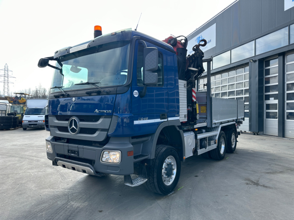 MERCEDES Actros 2648 6x4/4 Fassi455 SZM/Pritsche - Вантажівка з маніпулятором: фото 1 MERCEDES Actros 2648 6x4/4 Fassi455 SZM/Pritsche - Вантажівка з маніпулятором: фото 1