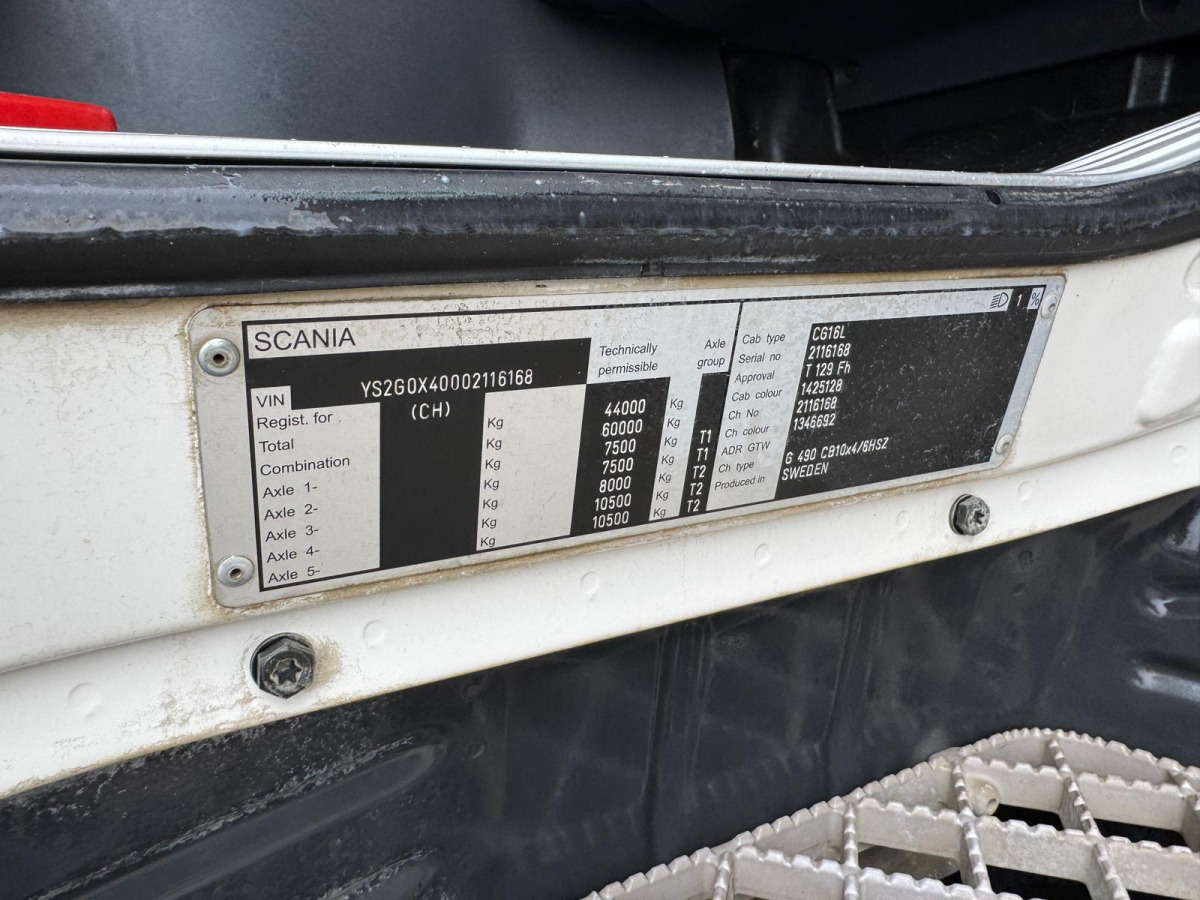 SCANIA G490 10x4 2S Moser в лізинг SCANIA G490 10x4 2S Moser: фото 15