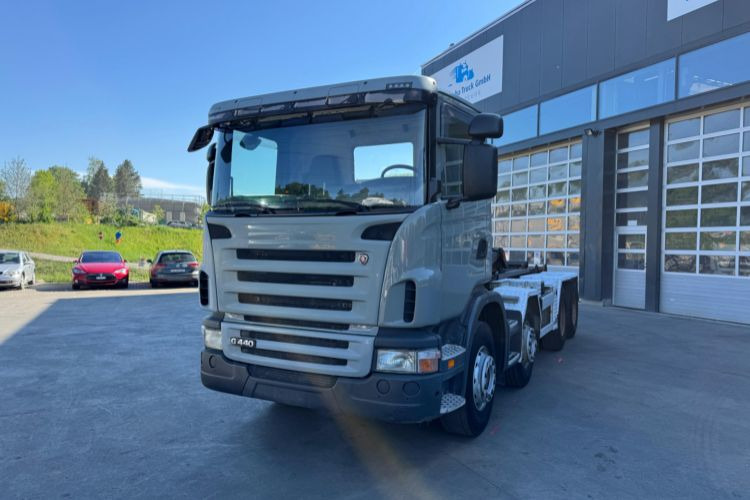 Scania G440 8x4 Trösch - Гаковий мультиліфт вантажівка: фото 1 Scania G440 8x4 Trösch - Гаковий мультиліфт вантажівка: фото 1
