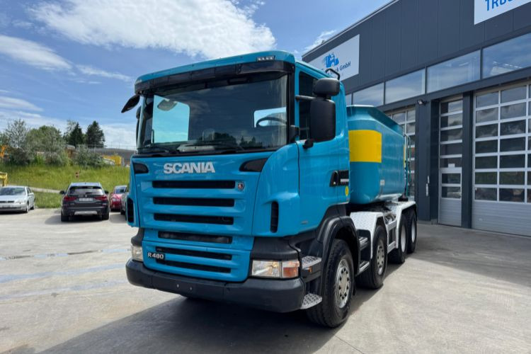 Scania R480 8x4 Moser 16m3 - Скіповий навантажувач вантажівка: фото 1 Scania R480 8x4 Moser 16m3 - Скіповий навантажувач вантажівка: фото 1
