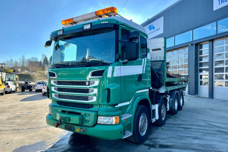 Scania R480 8x4 SWS SZM/Kran/Pritsche - Вантажівка з маніпулятором: фото 1 Scania R480 8x4 SWS SZM/Kran/Pritsche - Вантажівка з маніпулятором: фото 1