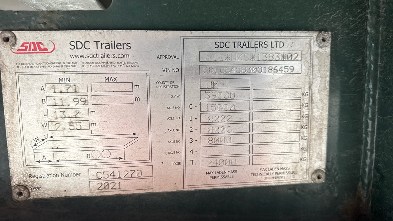 Причіп SDC CURTAINSIDE: фото 12