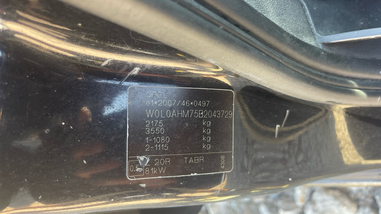 Легковий автомобіль VAUXHALL ZAFIRA 1.7 CDTI: фото 10