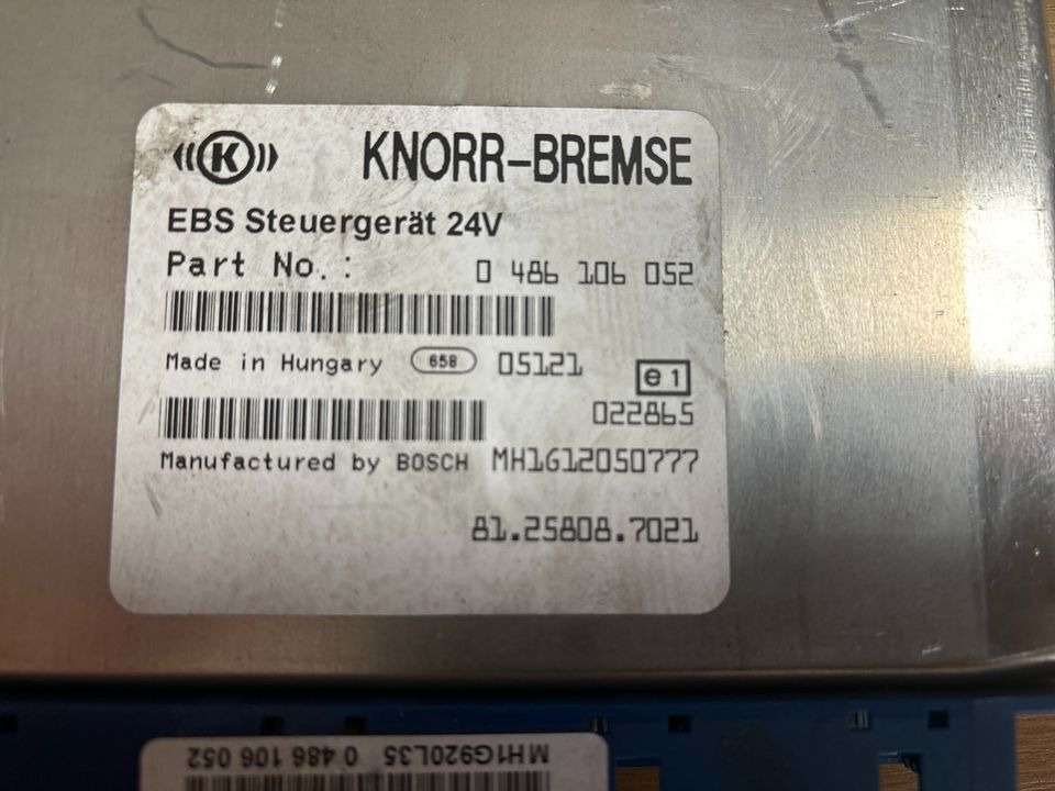 MAN KNORR-BREMSE EBS Elektronik 81.25808-7021 - Блок управління в категорії Вантажівки: фото 2 MAN KNORR-BREMSE EBS Elektronik 81.25808-7021 - Блок управління в категорії Вантажівки: фото 2