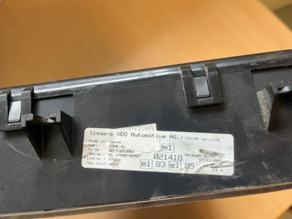 MAN Kombiinstrument Tacho 81272026154 - Приладова панель в категорії Вантажівки: фото 2 MAN Kombiinstrument Tacho 81272026154 - Приладова панель в категорії Вантажівки: фото 2