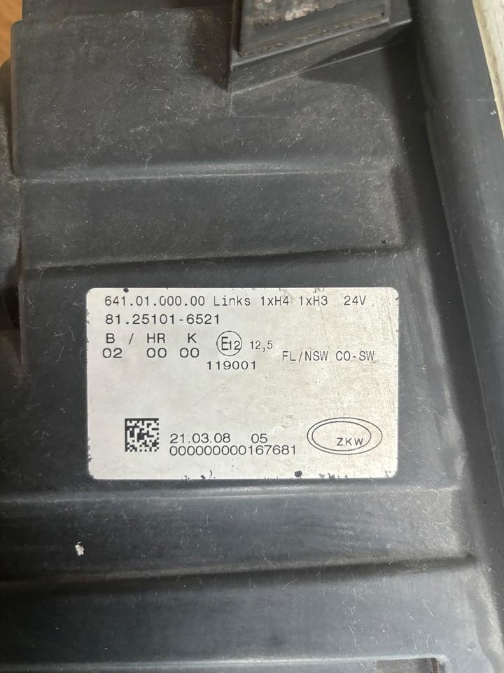 MAN TGX/TGS Nebelscheinwerfer Links 81.25101-6521 - Протитуманна фара в категорії Вантажівки: фото 4 MAN TGX/TGS Nebelscheinwerfer Links 81.25101-6521 - Протитуманна фара в категорії Вантажівки: фото 4