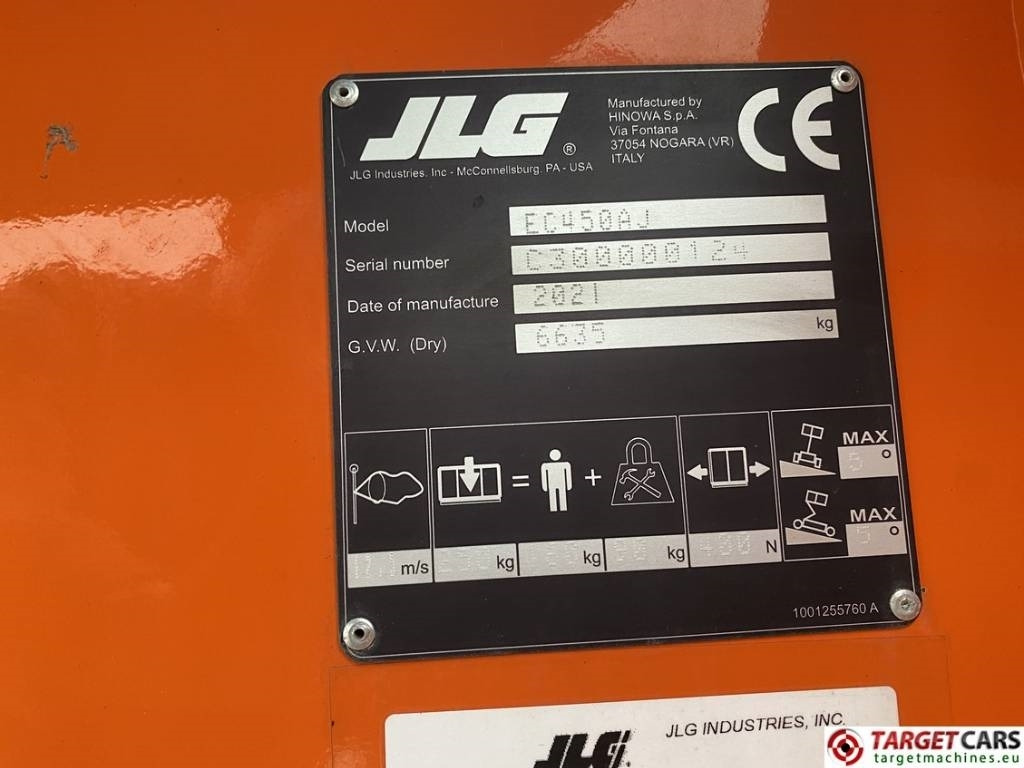 Колінчастий підйомник JLG EC450AJ Electric Articulated Boom Work Lift 1572cm: фото 10
