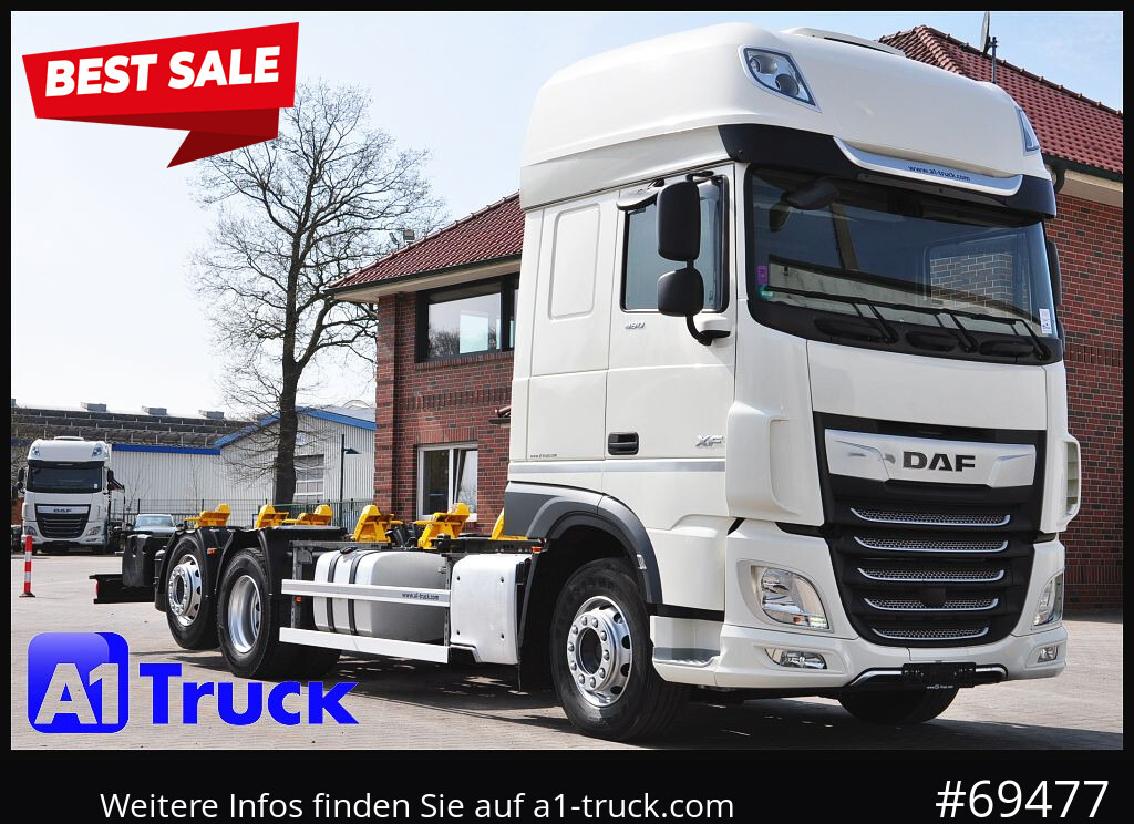 DAF XF 480 Intarder, Multiwechsler 2x AHK, TÜV 10-2026 - Вантажівка шасі: фото 1 DAF XF 480 Intarder, Multiwechsler 2x AHK, TÜV 10-2026 - Вантажівка шасі: фото 1