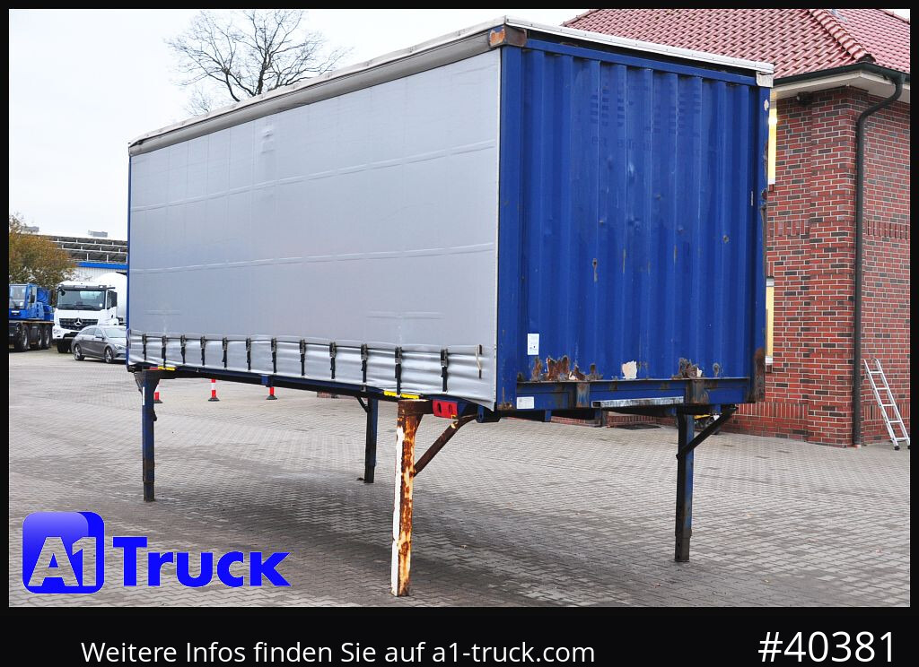 KRONE Wechselbrücke 7,45 neue Plane, Bordwand - Тентований кузов: фото 1 KRONE Wechselbrücke 7,45 neue Plane, Bordwand - Тентований кузов: фото 1