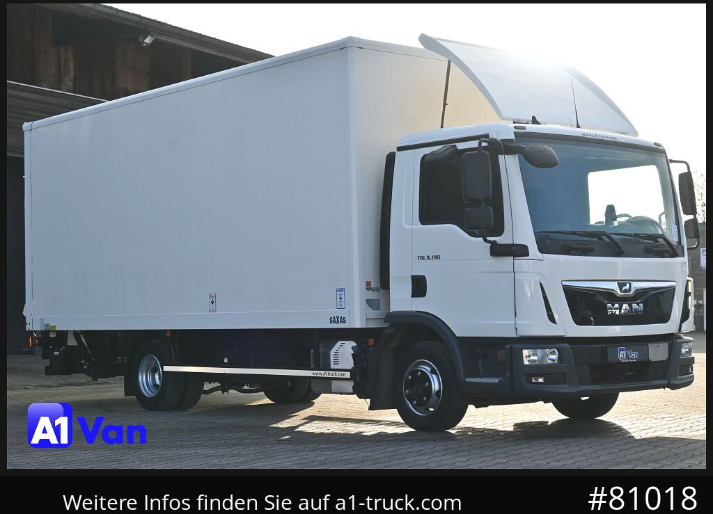 MAN TGL 8.190 4x2, Klima, LBW, Rockinger - Фургон з закритим кузовом: фото 1 MAN TGL 8.190 4x2, Klima, LBW, Rockinger - Фургон з закритим кузовом: фото 1
