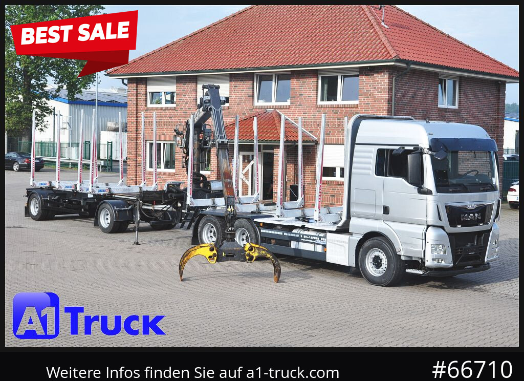 MAN TGX 26.480, Holz Kesla 2109, 6x4, - Лісовоз, Вантажівка з маніпулятором: фото 1 MAN TGX 26.480, Holz Kesla 2109, 6x4, - Лісовоз, Вантажівка з маніпулятором: фото 1
