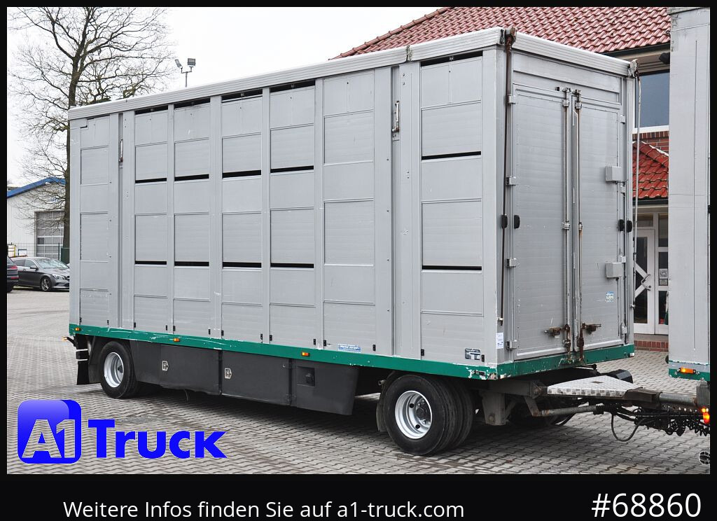 MENKE Menke-Janzen 3 Stock, Hubdach, durchlader, - Для перевезення худоби причіп: фото 1 MENKE Menke-Janzen 3 Stock, Hubdach, durchlader, - Для перевезення худоби причіп: фото 1