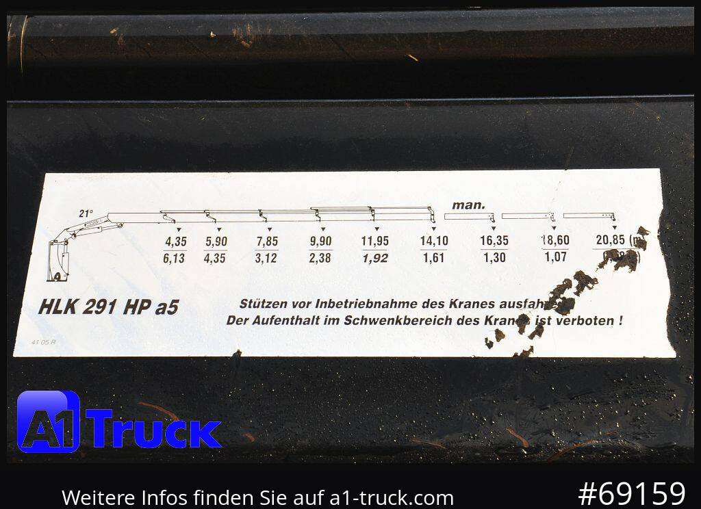 MERCEDES-BENZ Actros 1844 MP3, Kran MKG 291 HP 5+3 Funk, TÜV 06/2026 - Вантажівка з маніпулятором: фото 2 MERCEDES-BENZ Actros 1844 MP3, Kran MKG 291 HP 5+3 Funk, TÜV 06/2026 - Вантажівка з маніпулятором: фото 2