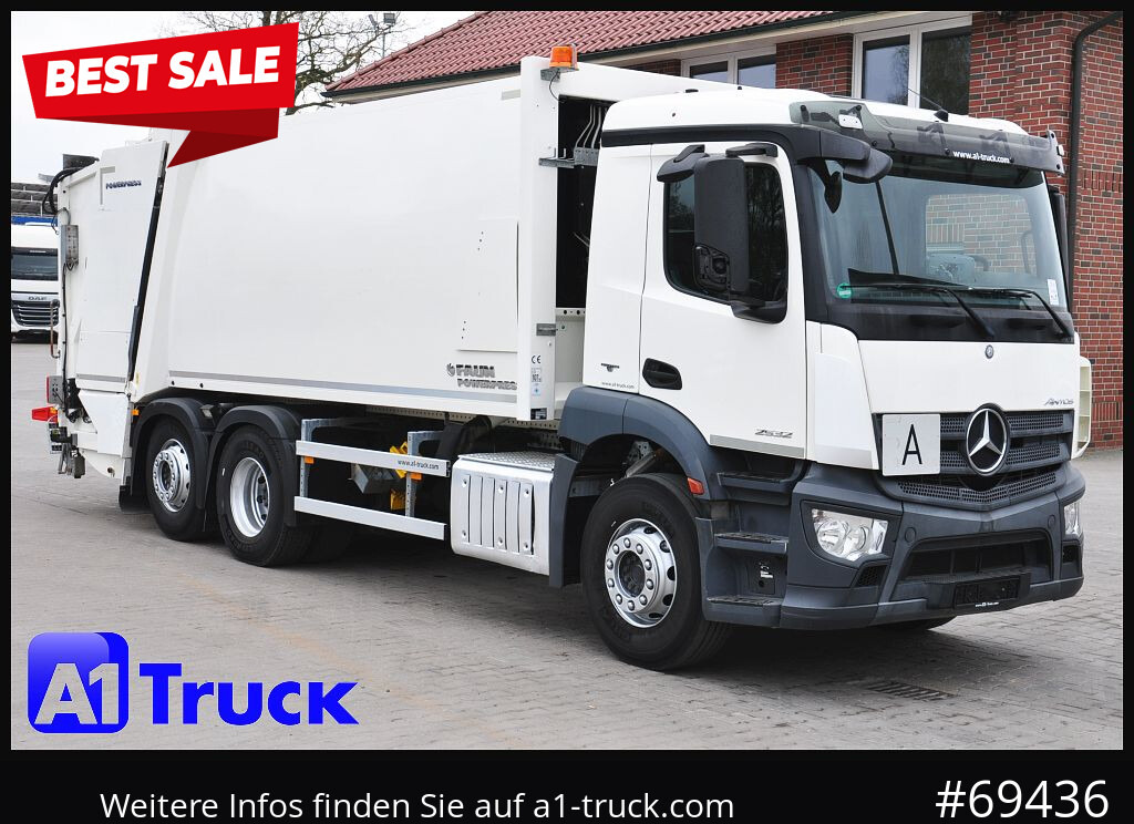 MERCEDES-BENZ Antos 2532 Faun Powerpresse II, - Сміттєвози: фото 1 MERCEDES-BENZ Antos 2532 Faun Powerpresse II, - Сміттєвози: фото 1