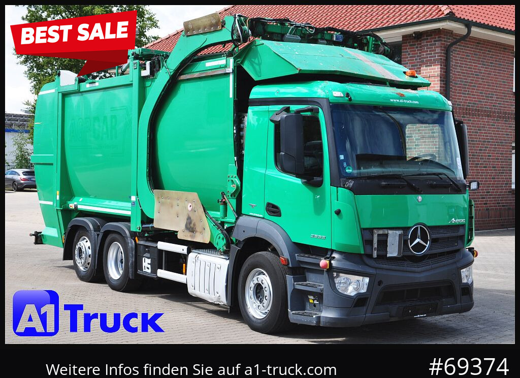 MERCEDES-BENZ Antos 2533, HS Millenium XXL37 Überkopflader, - Сміттєвози: фото 1 MERCEDES-BENZ Antos 2533, HS Millenium XXL37 Überkopflader, - Сміттєвози: фото 1