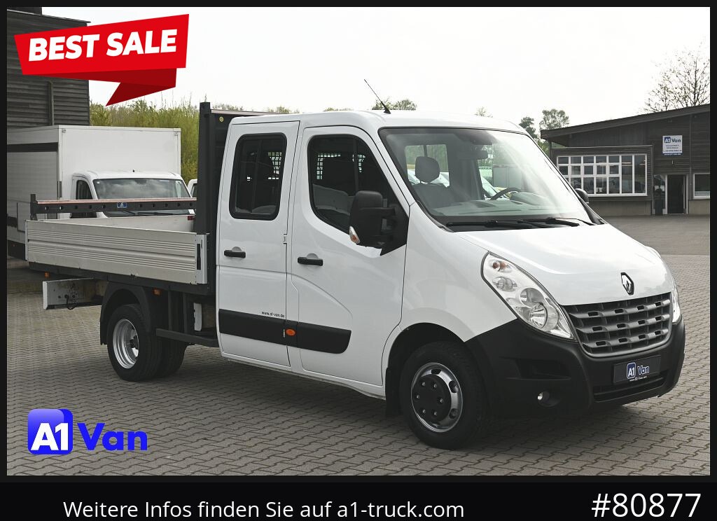 RENAULT Master Pritsche Doka, AHK 3,5Tonnen , Klima, Luftfederung - Легка бортова вантажівка, Вантажопасажирський фургон: фото 1 RENAULT Master Pritsche Doka, AHK 3,5Tonnen , Klima, Luftfederung - Легка бортова вантажівка, Вантажопасажирський фургон: фото 1