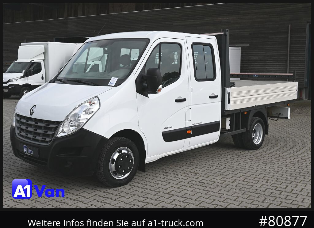 Легка бортова вантажівка, Вантажопасажирський фургон RENAULT Master Pritsche Doka, AHK 3,5Tonnen , Klima, Luftfederung: фото 13