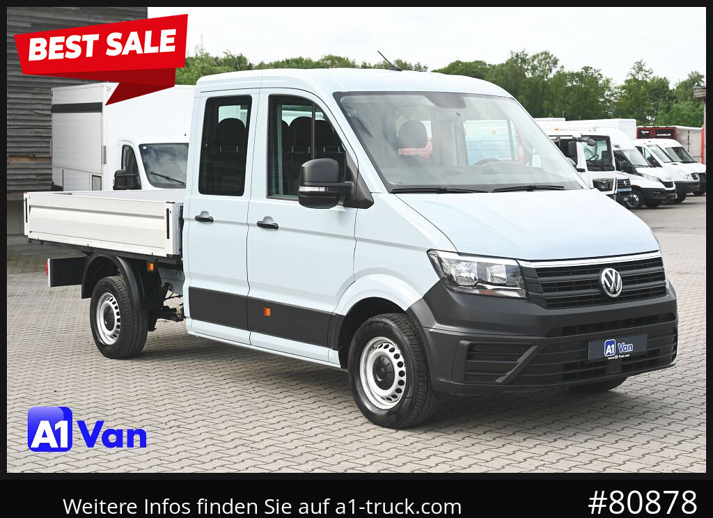 VOLKSWAGEN Crafter 35 Pritsche Doka, AHK, 7-Sitzer, Heckantrieb - Легка бортова вантажівка, Вантажопасажирський фургон: фото 1 VOLKSWAGEN Crafter 35 Pritsche Doka, AHK, 7-Sitzer, Heckantrieb - Легка бортова вантажівка, Вантажопасажирський фургон: фото 1