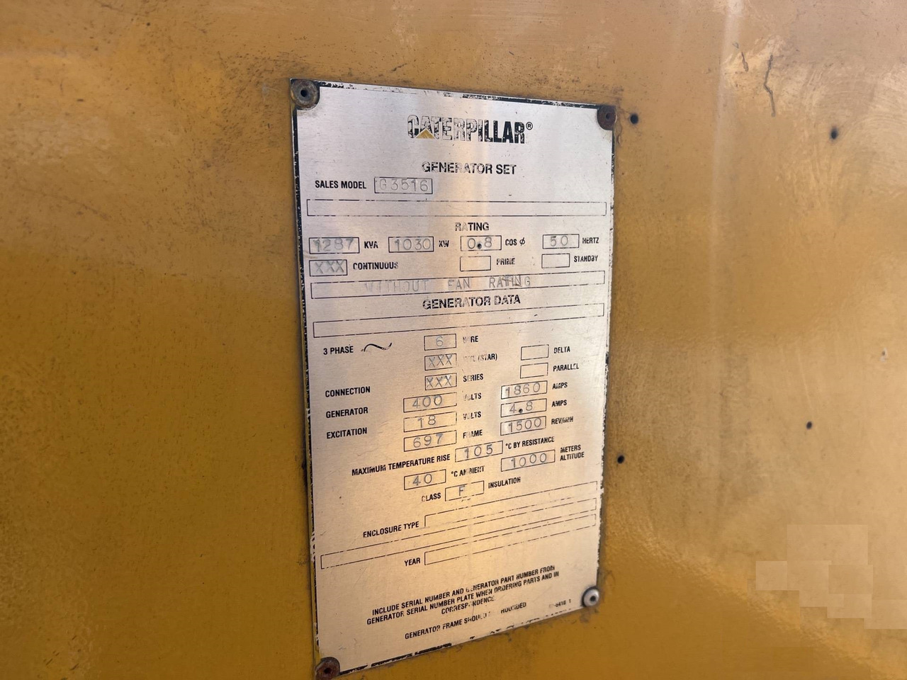 Електричний генератор Caterpillar G3516: фото 6