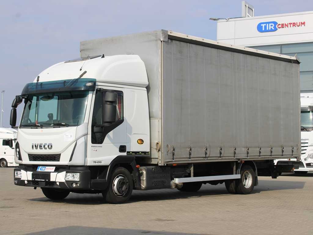 Iveco EUROCARGO 75E210, EURO 6, PNEU 80% - Тентована вантажівка: фото 1 Iveco EUROCARGO 75E210, EURO 6, PNEU 80% - Тентована вантажівка: фото 1