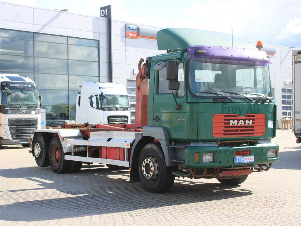 MAN 26.414, EURO 3, 6X2, LIFT AXLE, HOOK CARRIER FOR CONTAINERS - Гаковий мультиліфт вантажівка: фото 3 MAN 26.414, EURO 3, 6X2, LIFT AXLE, HOOK CARRIER FOR CONTAINERS - Гаковий мультиліфт вантажівка: фото 3