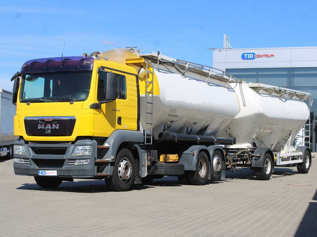 MAN TGA 26.440, 6x2, EURO 5, FELDBINDER 30m3, LIFTING AXLE, SILO + SPITZER (2006) - Вантажівка цистерна: фото 1 MAN TGA 26.440, 6x2, EURO 5, FELDBINDER 30m3, LIFTING AXLE, SILO + SPITZER (2006) - Вантажівка цистерна: фото 1