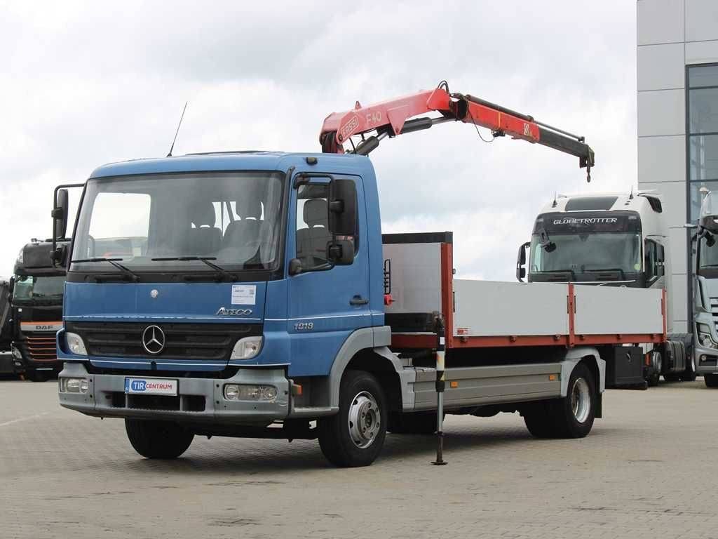 Mercedes-Benz ATEGO 1018, EURO 3, CRANE FASSI F40A.21 - Бортова вантажівка/ Платформа, Вантажівка з маніпулятором: фото 1 Mercedes-Benz ATEGO 1018, EURO 3, CRANE FASSI F40A.21 - Бортова вантажівка/ Платформа, Вантажівка з маніпулятором: фото 1