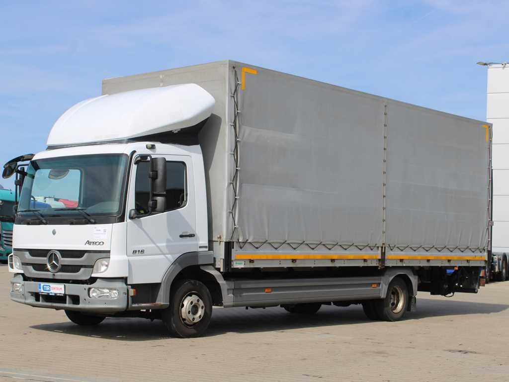 Mercedes-Benz ATEGO 816, EURO 5, TAIL LIFT, SIDEWALLS - Тентований фургон: фото 1 Mercedes-Benz ATEGO 816, EURO 5, TAIL LIFT, SIDEWALLS - Тентований фургон: фото 1
