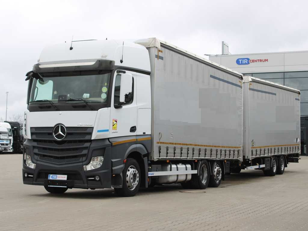Mercedes-Benz Actros 2542, 6X2, EURO 6 + PANAV TV018M - Тентована вантажівка: фото 1 Mercedes-Benz Actros 2542, 6X2, EURO 6 + PANAV TV018M - Тентована вантажівка: фото 1