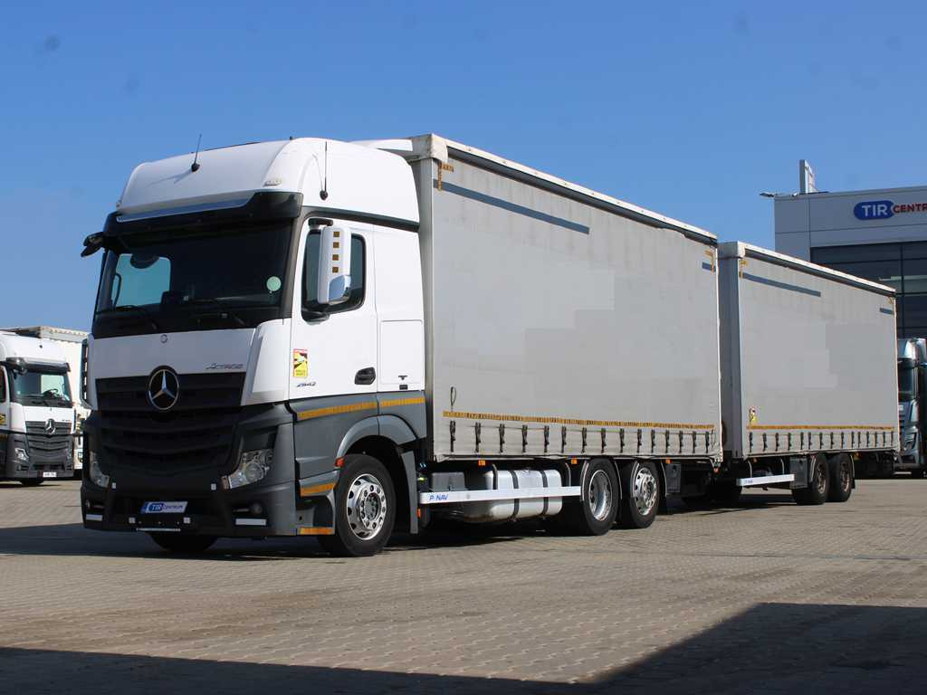 Mercedes-Benz Actros 2542, EURO 6, 6X2, AIR SUSPENSION + PANAV TV018M - Тентована вантажівка: фото 1 Mercedes-Benz Actros 2542, EURO 6, 6X2, AIR SUSPENSION + PANAV TV018M - Тентована вантажівка: фото 1