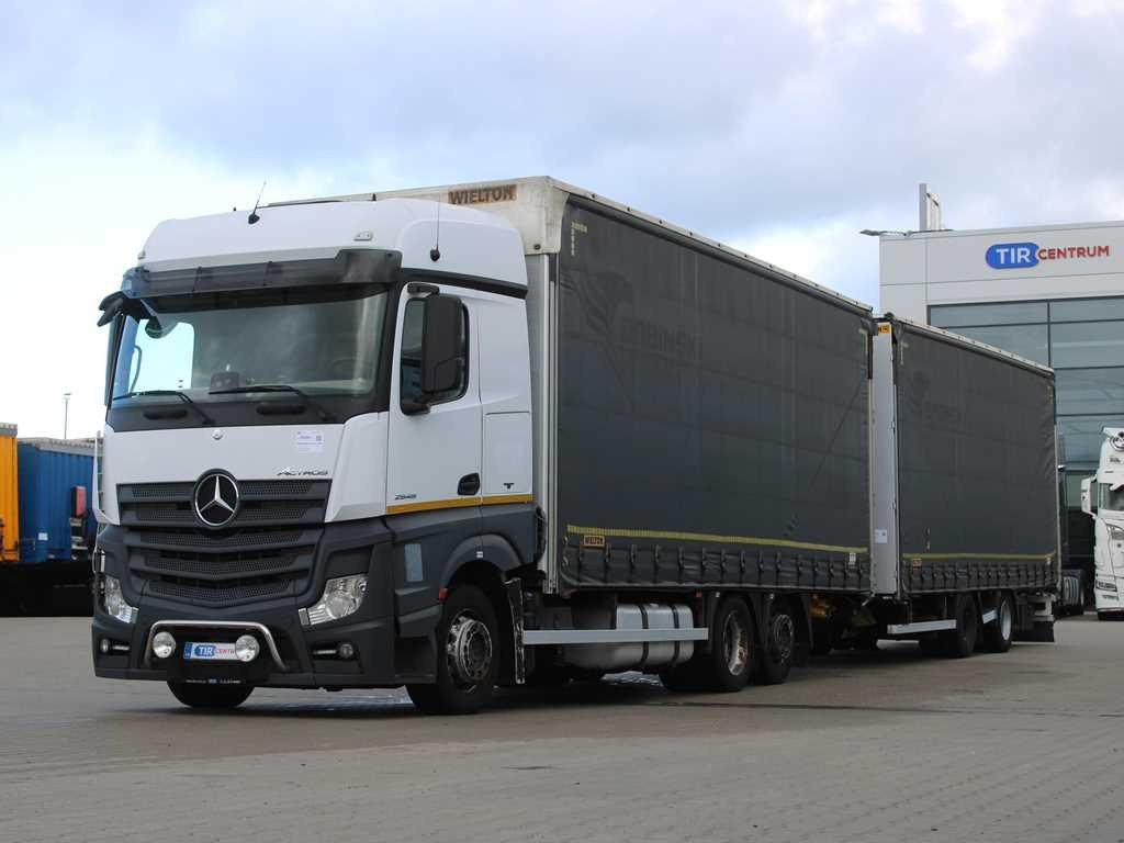 Mercedes-Benz Actros 2545, TRANZIT SET, LIFTING AXLE, EURO 6 - Тентована вантажівка: фото 1 Mercedes-Benz Actros 2545, TRANZIT SET, LIFTING AXLE, EURO 6 - Тентована вантажівка: фото 1
