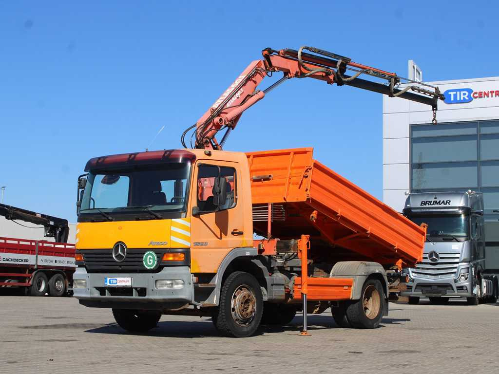 Mercedes-Benz Atego 1523, HYDRAULIC ARM ATLAS 60.1, THREE-SIDED - Самоскид вантажівка, Вантажівка з маніпулятором: фото 1 Mercedes-Benz Atego 1523, HYDRAULIC ARM ATLAS 60.1, THREE-SIDED - Самоскид вантажівка, Вантажівка з маніпулятором: фото 1