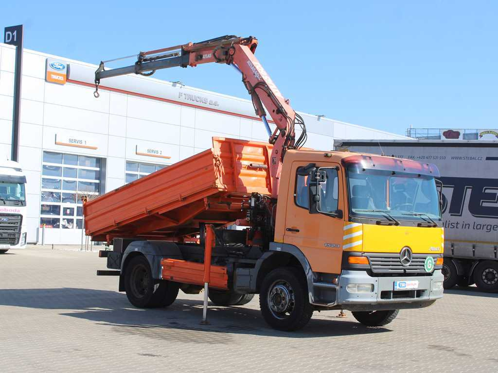 Mercedes-Benz Atego 1523, HYDRAULIC ARM ATLAS 60.1, THREE-SIDED - Самоскид вантажівка, Вантажівка з маніпулятором: фото 3 Mercedes-Benz Atego 1523, HYDRAULIC ARM ATLAS 60.1, THREE-SIDED - Самоскид вантажівка, Вантажівка з маніпулятором: фото 3