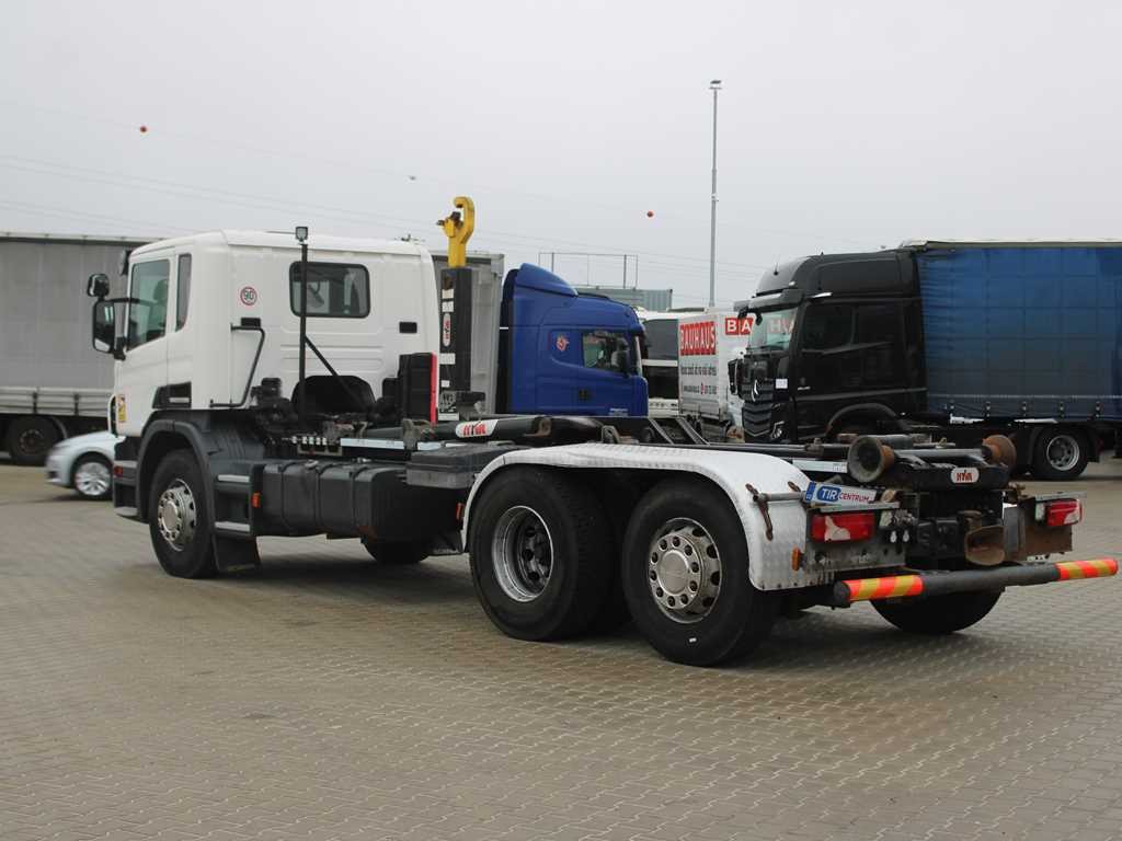 Scania P410, EURO 5, 6X2, CONTAINER HOOK CARRIER, LIFTING AXLE - Гаковий мультиліфт вантажівка: фото 5 Scania P410, EURO 5, 6X2, CONTAINER HOOK CARRIER, LIFTING AXLE - Гаковий мультиліфт вантажівка: фото 5