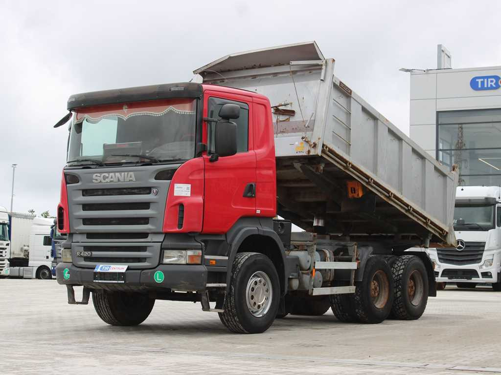 Scania R 420 CB 6X4 , THREE SIDED, EURO 4, RETARDER, 13m³ - Самоскид вантажівка: фото 1 Scania R 420 CB 6X4 , THREE SIDED, EURO 4, RETARDER, 13m³ - Самоскид вантажівка: фото 1