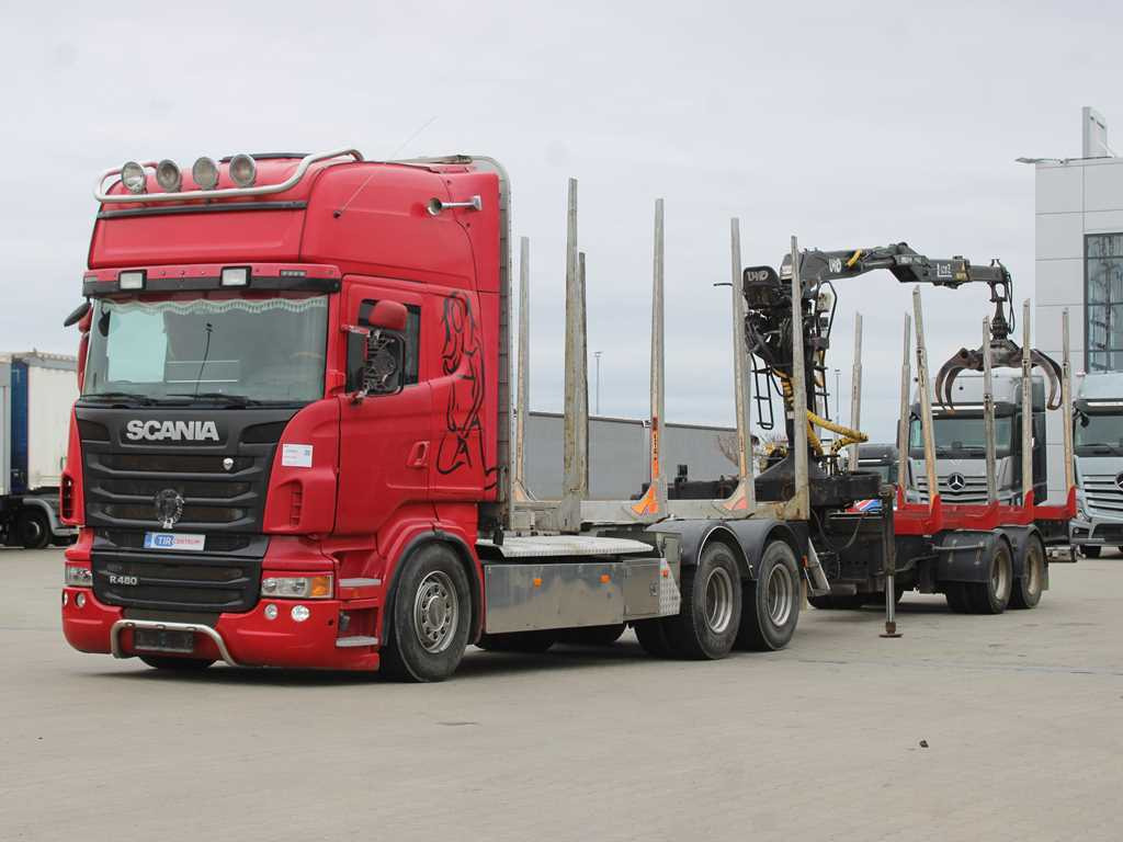 Scania R 480, HYDRAULIC ARM LHO L120Z(78), 6X4 - Лісовоз, Вантажівка з маніпулятором: фото 1 Scania R 480, HYDRAULIC ARM LHO L120Z(78), 6X4 - Лісовоз, Вантажівка з маніпулятором: фото 1