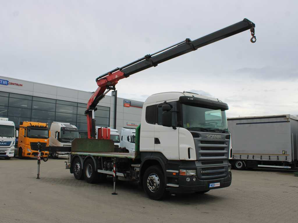 Scania R 500, 6X2, EURO 4, OPTICRUISE, HYDRAULIC ARM FASSI F220A.23 - Бортова вантажівка/ Платформа, Вантажівка з маніпулятором: фото 3 Scania R 500, 6X2, EURO 4, OPTICRUISE, HYDRAULIC ARM FASSI F220A.23 - Бортова вантажівка/ Платформа, Вантажівка з маніпулятором: фото 3