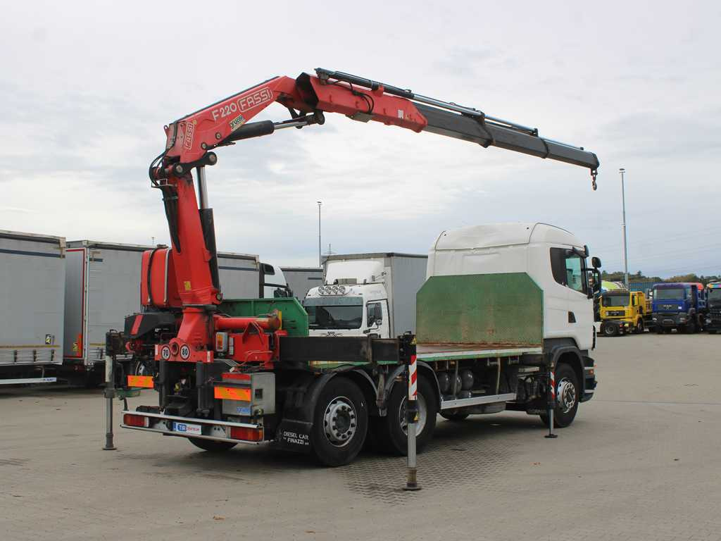 Scania R 500, 6X2, EURO 4, OPTICRUISE, HYDRAULIC ARM FASSI F220A.23 - Бортова вантажівка/ Платформа, Вантажівка з маніпулятором: фото 4 Scania R 500, 6X2, EURO 4, OPTICRUISE, HYDRAULIC ARM FASSI F220A.23 - Бортова вантажівка/ Платформа, Вантажівка з маніпулятором: фото 4