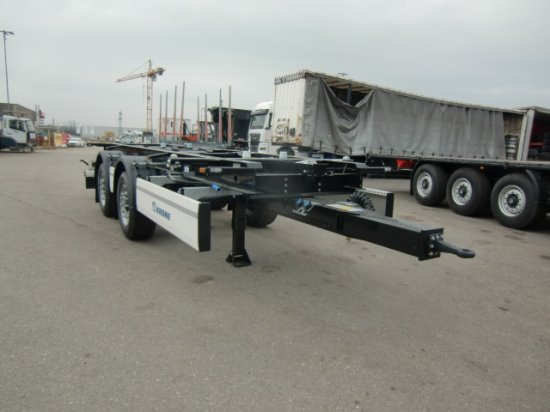 Krone ZZ/DC07 Tandem Lafette, Standard, BPW-Achsen, Heckabstützung - Контейнеровоз/ Змінний кузов причіп: фото 1 Krone ZZ/DC07 Tandem Lafette, Standard, BPW-Achsen, Heckabstützung - Контейнеровоз/ Змінний кузов причіп: фото 1